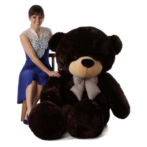 Image of Giant Teddy Bear 3 Feet-Soft Plush Stuffed Toy for Kids & Girlfriend, Soft Toy for Kids Birthday Gift for Girls, Plush Toy Big Cuddly Hugging Bear, Gifts for Valentine's Day (Dark Brown)
