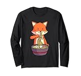 Photo Gallery ramen fox kawaii anime camicia giapponese amante del cibo regalo maglia a manica Photo Gallery ramen fox kawaii anime camicia giapponese amante del cibo regalo maglia a manica