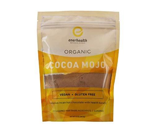 Enerhealth , Cocoa Mojo - 100% Organic Mushroom Cocoa Powder - 12Oz Bag #TOP17