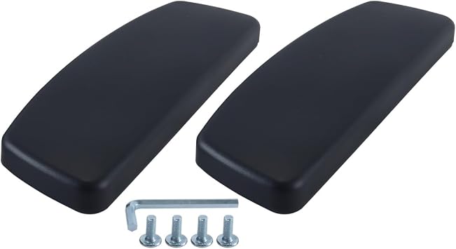 Alide 2 PCS Computer Office Chair Armrest Accessories Replacement Pads with Mounting Hole Desk Chair Arm Pads