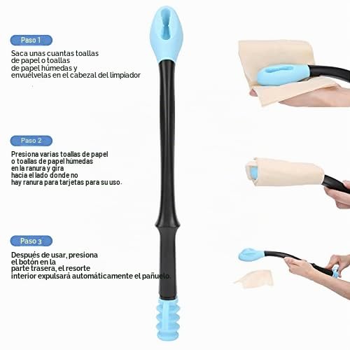 Bottom Wiper Long Handle Comfort Bottom Wiper - Asistente de limpieza para una vida cotidiana Herramienta de asistencia para el hogar para mujeres mayores embarazadas 15 7