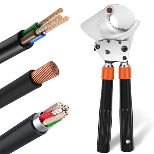 NEWTRY J52 - Cortador de cables resistente para aluminio y cobre de 500 mm2, sin esfuerzo, herramienta profesional