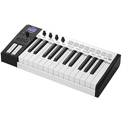 WKLIANGYUANPING Clavier de Piano 37 Portable Midi Clavier du contrôleur Clés Semi-pondérées 8 RVB Tampons de… - Les Beatles, Paul McCartney, John Lennon, RIngo Starr, George Harrison