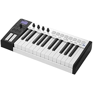 WKLIANGYUANPING Clavier de Piano 37 Portable Midi Clavier du contrôleur Clés Semi-pondérées 8 RVB Tampons de… - Les Beatles, Paul McCartney, John Lennon, RIngo Starr, George Harrison