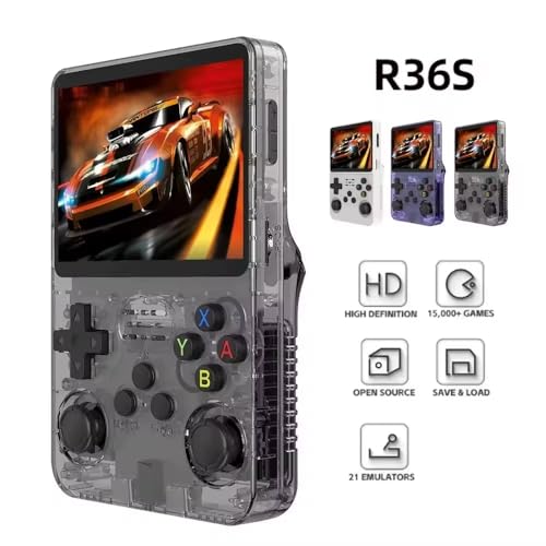 Image of R36S Handheld Gaming Console with 3.5 inch HD Screen | 15000+ Retro Games | 21 Emulators | Dual Joystick | 3500mAh Battery | Save & Load | Portable Retro Game Player