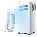 EUHOMY 8000 Btu Portable Air Conditioners, 3 in 1 Portable AC with Cool, Dry, Fan Modes, Quiet Air Conditioners with 24H Timer & Sleep Modes, with Remote, for Bedroom, Apartments up to 350 Sq.Ft