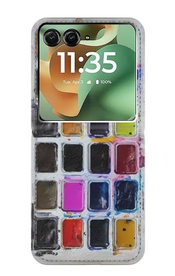 Housse cuir Motorola Razr 60+ anti-rayures à motif artistique