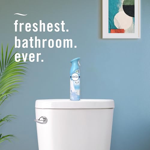 febreze air mist air freshener spray odor-fighting room spray air fresheners for home and bathroom and kitchen aerosol can linen amp sky scent 88oz 6 count