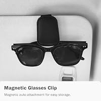 CGYISOL Sunglass Holder for Car Visor, 2-Pack Black — image 5