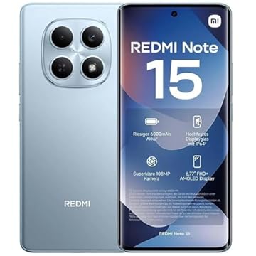 Smartphone Xiaomi Redmi Note 15 Azul 8GB RAM 256GB ROM (2510DRA23L)