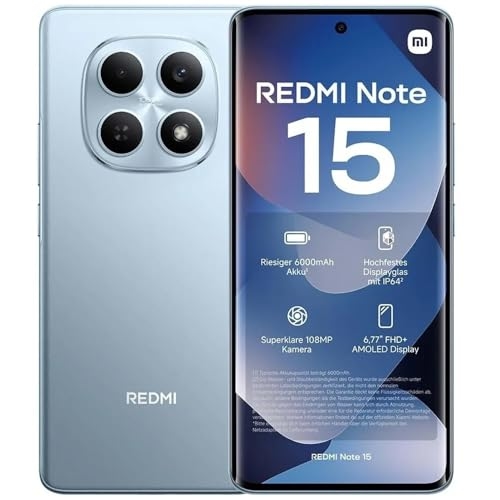 Smartphone Xiaomi Redmi Note 15 Azul 8GB RAM 256GB ROM (2510DRA23L) Smartphone Xiaomi Redmi Note 15 Azul 8GB RAM 256GB ROM (2510DRA23L)