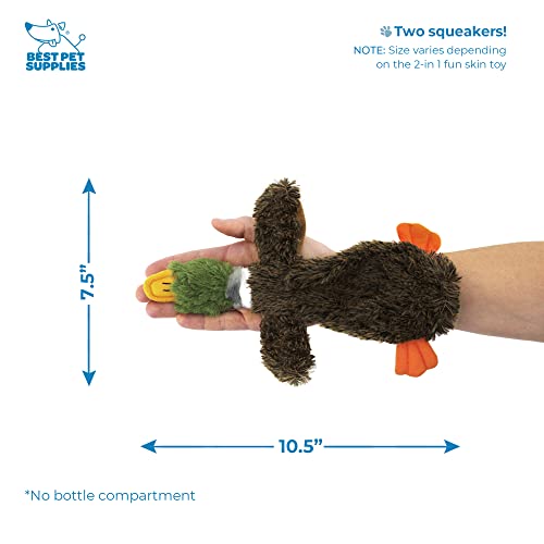 Image of Best Pet Supplies Squeaky Dog Toys with Soft Durable Fabric for Small, Medium and Large Pets Interactive Toy for Indoor Play, Supports Active Biting and Play - Penguin, Small