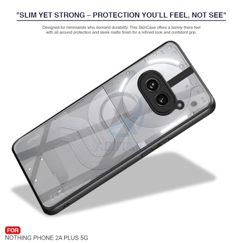 Image of AESTMO Nothing Phone 2A / 2A Plus 5G Back Cover | 360 Protection | Crystal Clear Hard Back Transparent | Bumper Case for Nothing Phone 2A / 2A Plus 5G (PC+TPU, Black Bumper)
