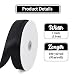TONIFUL 1 Inch x 100yds Black Satin Ribbon, Thin Solid Color Satin Ribbon for Gift Wrapping, Crafts, Hair Bows Making, Wedding Party Decoration, Sewing, Halloween, Floral Bouquets, Christmas