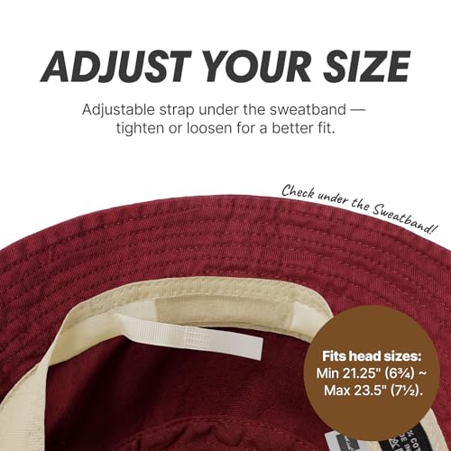 Image of Hot Summer Bucket Hat Trendy Cotton Sun Cap for Beach Golf Fishing | Breathable cotton, fun outdoor vacation style, packable boonie design for men and women