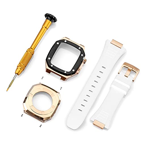 Kit de mod Apple Watch 45mm en acier luxueux pour relooker votre iWatch 8 et 7