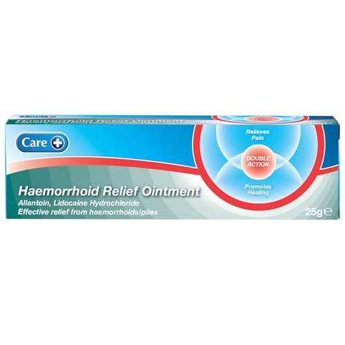 Care Haemorrhoid Cream 25g for The Relief of External Haemorrhoids Double Action Ointment Relieves Pain and Promotes Healing of Piles