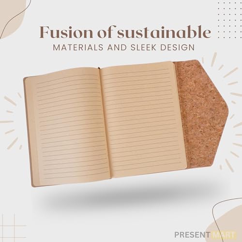 Image of Leather Hard Bound Notebook A5 Journal Diary For Office Use With Mobile & Card Holder Or Pen Loop Dairy For Personal |Ruled Pages With Strap Bookmark Journal Notebook (B150)