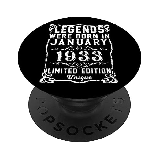 Cumpleaños Enero 1933 Edición Limitada Regalo January 1933 PopSockets PopGrip Intercambiable