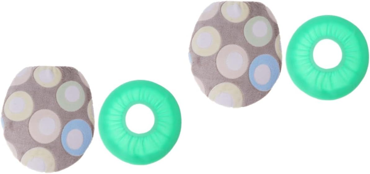 DOITOOL 4pcs Super Thick Coral Fleece Toilet Seat Cover Set Soft and Warm Toilet Cushion Bathroom Decoration Comfort and Style for Year Use