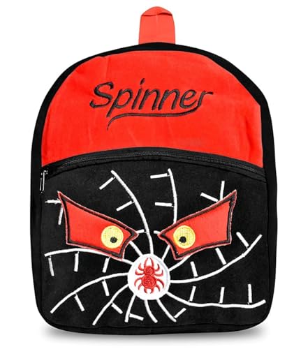 Image of blue tree Cute Boy's and Girl's Plush Bag Medium Quality Full Embroidery Designs Mini Travel Backpack Mango (Mango-Spineer red black)