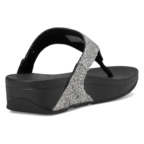Image of FitFlop Lulu Multi-Tonal Glitter Toe-Post Sandals