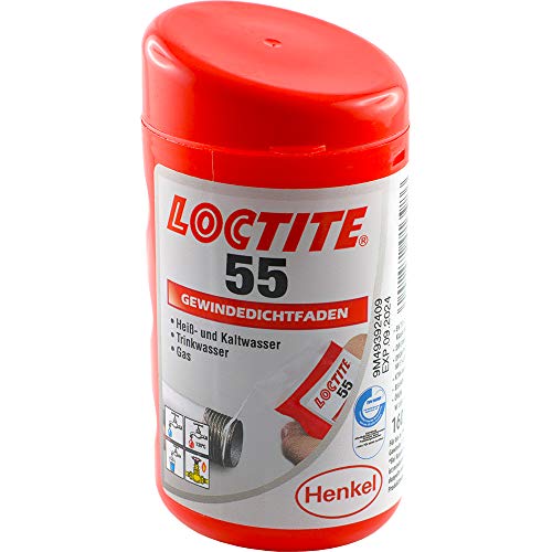 Preisvergleich Produktbild Fittingteile - Gewindedichtfaden - Loctite 55 Gewindedichtung DVGW Gas & Heißwasser (Länge: 160 Meter)