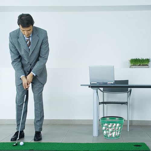Contenedor de bolas de golf de nylon verde para 150 pelotas con asa cómoda 6