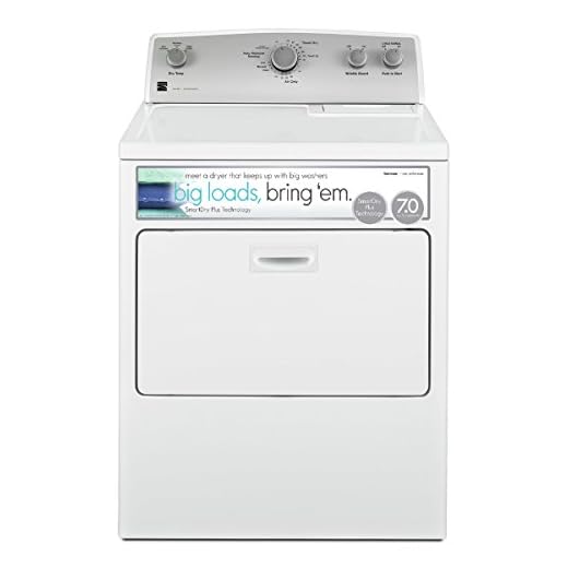 Kenmore 29" Front Load Electric Dryer with Wrinkle Guard and 7.0 Cubic Ft. Total Capacity, White