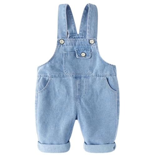 DOCOLL Baby Boy Girl Jean Overalls Toddler Slim Cute Denim