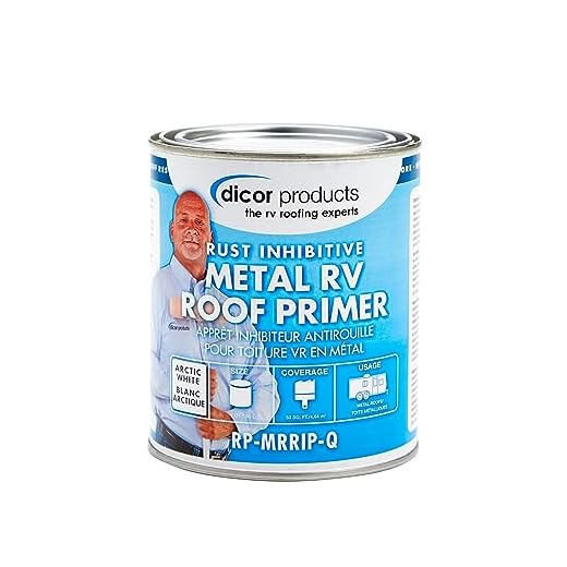 Dicor Arctic White Metal Roof Primer, 1 Quart