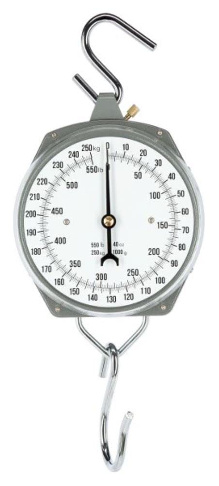 Zeigerschnellwaage Hängewaage bis 250 kg Kofferwaage Unterteilung je 1 kg