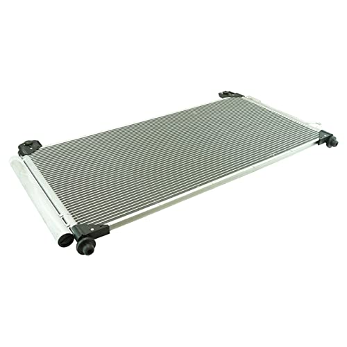 Image of TRQ A /C Condenser and Receiver Drier Assembly Compatible with 2015-2019 Chevrolet Silverado 2500 HD Silverado 3500 HD 2015-2019 GMC Sierra 2500 HD Sierra 3500 HD