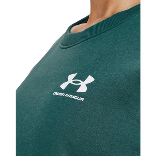 Under Armour Damen Rival Fleece Oversized Crew, (722) Coastal Teal/White, XL – Ansicht 5