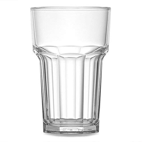 We Can Source It Ltd - Unbreakable Polycarbonate Half Pint HiBall Glasses – Reusable, Crystal-Clear, Shatterproof Tumblers for Bars, Restaurants, Outdoor Events and Everyday Use - Pack of 6