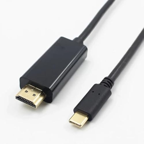 usb c - HDMI 変換ケーブル 4K/60Hz アルミニウム マルチディスプレイ ミラーリング アダプタ Phone MacBook Pad Android 等に対応】ブラック 1.8M