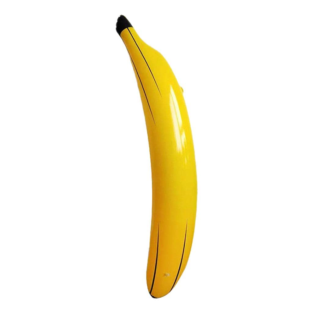 Lilihuimaoyi Décoration Gonflable Banane pour Piscine, en PVC, pour Enfants et Adultes, Idéale pour Les Fêtes à Thème, La Piscine et La Plage, 60 cm