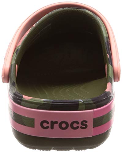 Image of Crocs Unisex Kids Crocband Prismatic Clogs K Volt Green