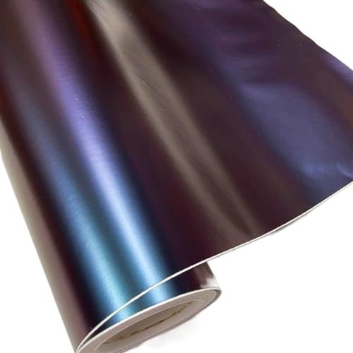 Película vehículo cambio color camaleón con textura de fibra de carbono