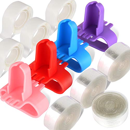 12PCS Balloon Arch Garland Strip Decorating Kit, Teenitor 64Ft Balloon Tape Strip, 400 Dots of Glue & 4 Pcs Instant Balloon Tie Tools For Birthday Party Wedding Baby Shower Easier And Faster Balloon