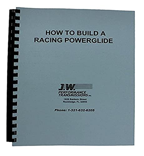 J.W. Performance Transmissions 92077 How To Build Racing P/G Trans Book, 1 Pack #1