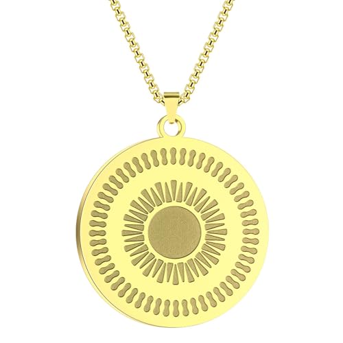 Collier pendentif Starburst Sunshine femmes bijou mode ethnique