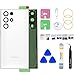 Phoupair OEM Back Glass Replacement Compatible with Samsung Galaxy S22 Ultra 5G with Professional Repair Kit and Installation Instruction (Phantom White)