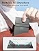 Nillkin Foldable Keyboard with Touchpad, Bluetooth Keyboard with Number Pad, Full Size Keys, Large Trackpad Small Travel Portable Keyboards for iPad Laptop PC Tablets -Black