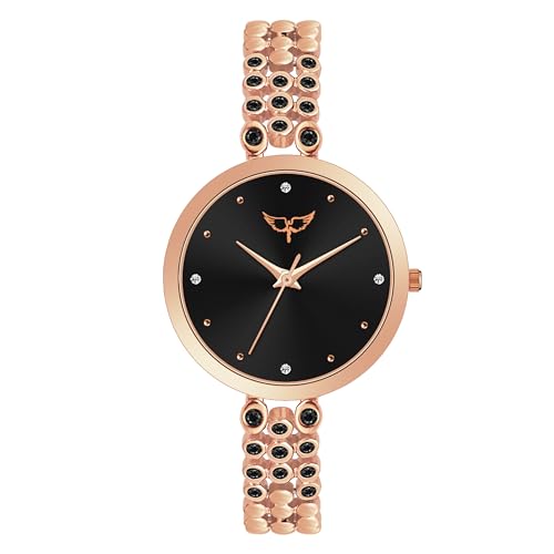 Image of WHITE BIRD Starlet Quartz Analog Dial Premium Stylish Metal Strap Watch for Girls-Women's