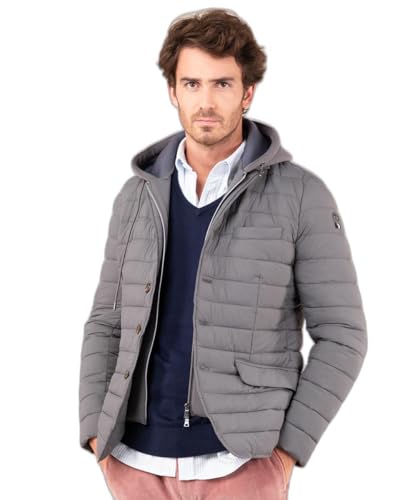 El Ganso Americana Acolchada Desmontable Sudadera Gris Marengo