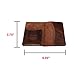 Hide & Drink, Leather Bifold Card Holder, Holds Up to 6 Cards/Organizer/Case/Wallet, Handmade Includes 101 Year Warranty :: Bourbon Brown