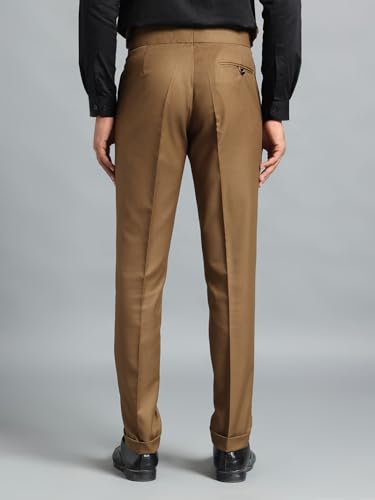 Image of Gurkha Pants for Men | Trouser for Men | Formal Pant | Double Button | Regular Fit Trouser High Waist Pleated Casual Trousers | Straight Leg Pants for Office Smart Casual Travel Party