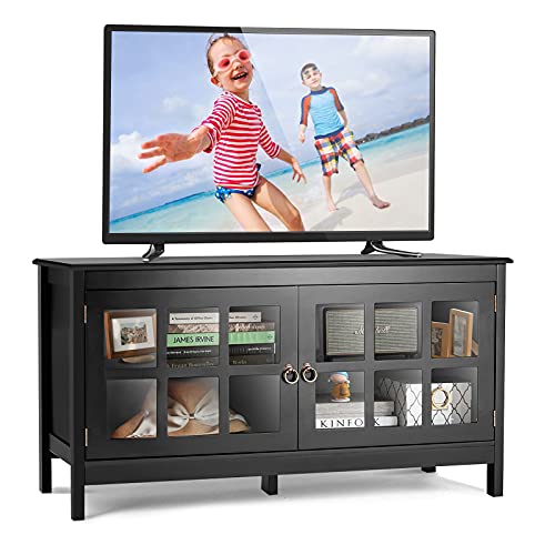 KOMHTOM TV Schrank Lowboard 160x38x48 Cm – Mit 2 Türen & Ablagefächern