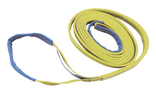 Kerbl Elingue Double Boucle 2 m/ 90 mm/Jaune/ 3 000 kg/ 6 000 kg